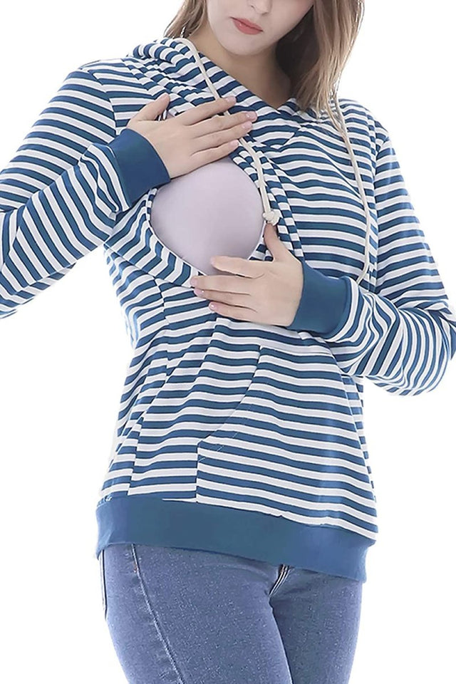 Fleece Sweatshirt Hoodie Kangaroo Pocket - Easy Pickins Store