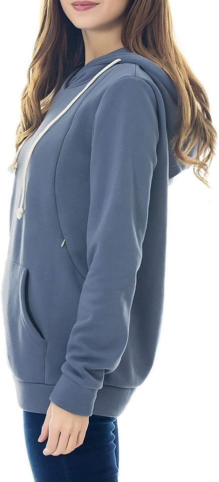 Fleece Sweatshirt Hoodie Kangaroo Pocket - Easy Pickins Store