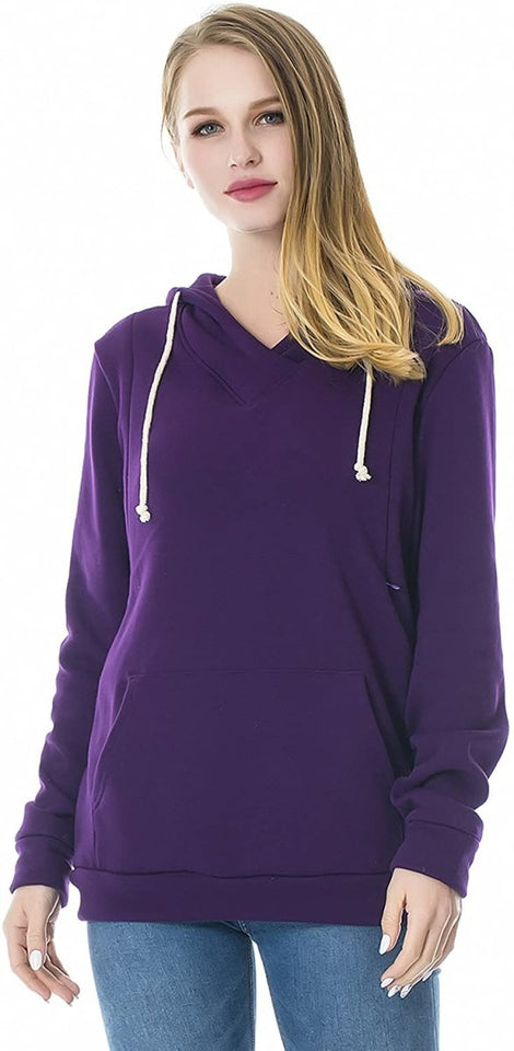 Fleece Sweatshirt Hoodie Kangaroo Pocket - Easy Pickins Store