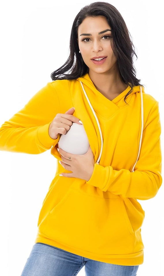 Fleece Sweatshirt Hoodie Kangaroo Pocket - Easy Pickins Store