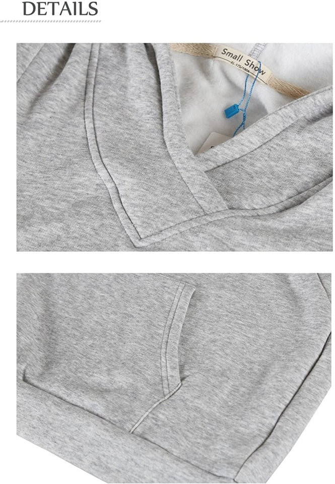 Fleece Sweatshirt Hoodie Kangaroo Pocket - Easy Pickins Store