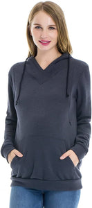 Fleece Sweatshirt Hoodie Kangaroo Pocket - Easy Pickins Store