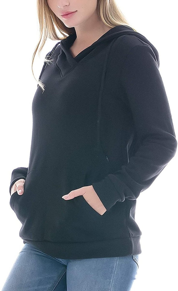 Fleece Sweatshirt Hoodie Kangaroo Pocket - Easy Pickins Store