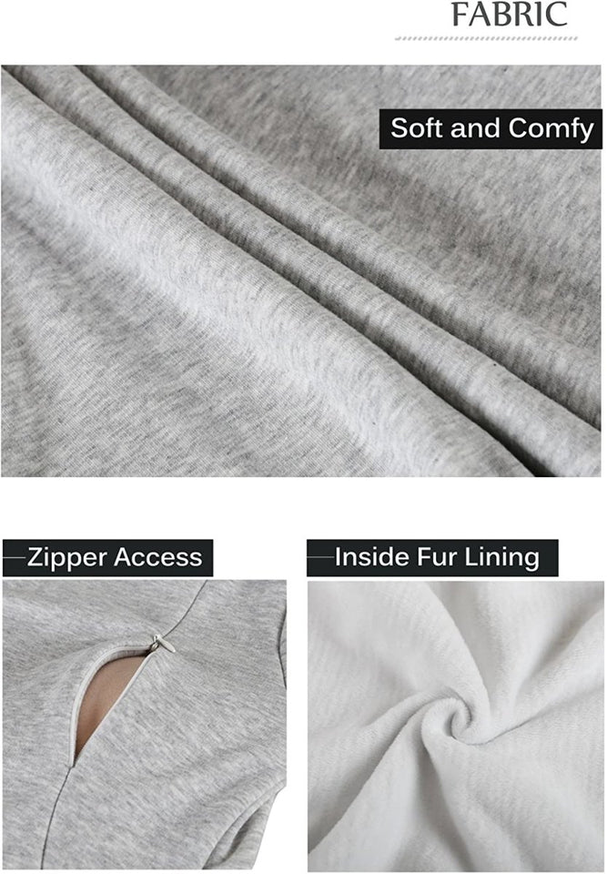 Fleece Sweatshirt Hoodie Kangaroo Pocket - Easy Pickins Store