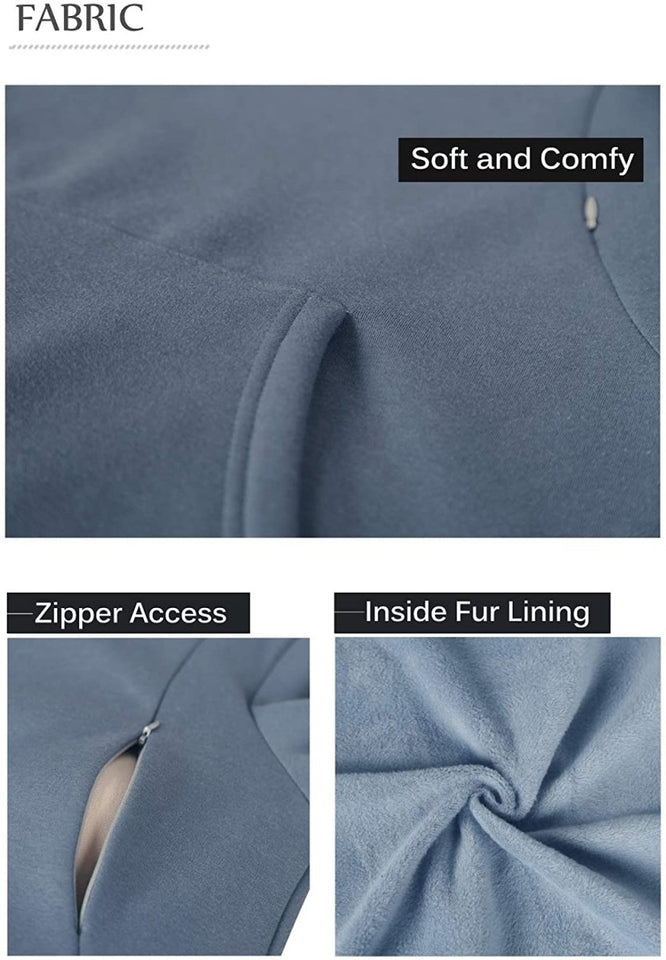 Fleece Sweatshirt Hoodie Kangaroo Pocket - Easy Pickins Store