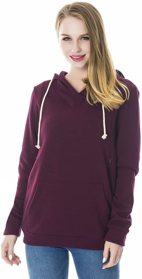 Fleece Sweatshirt Hoodie Kangaroo Pocket - Easy Pickins Store