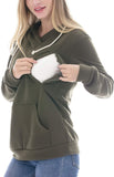 Fleece Sweatshirt Hoodie Kangaroo Pocket - Easy Pickins Store