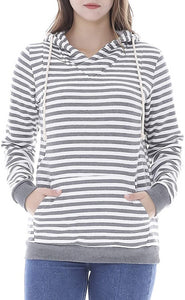Fleece Sweatshirt Hoodie Kangaroo Pocket - Easy Pickins Store