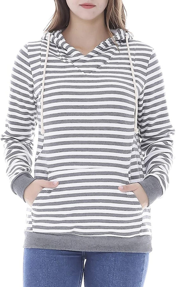 Fleece Sweatshirt Hoodie Kangaroo Pocket - Easy Pickins Store