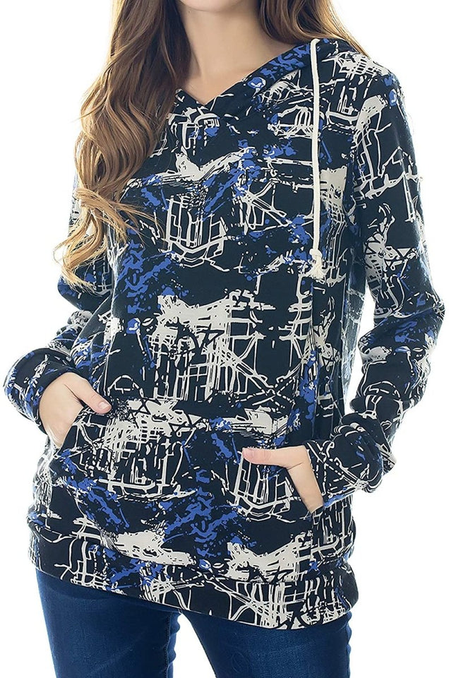 Fleece Sweatshirt Hoodie Kangaroo Pocket - Easy Pickins Store