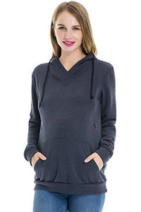 Fleece Sweatshirt Hoodie Kangaroo Pocket - Easy Pickins Store