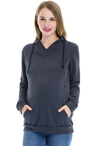 Fleece Sweatshirt Hoodie Kangaroo Pocket - Easy Pickins Store