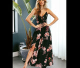 Floral Split Long Maxi Dress - Easy Pickins Store