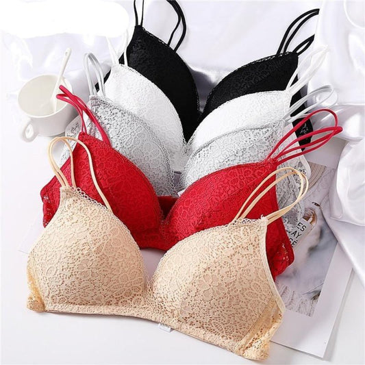 Floral Wireless Bra Lace Bralette - Easy Pickins Store