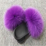 Fox Furry Flat Slippers - Easy Pickins Store