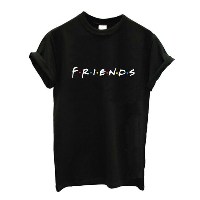 Friends Print T-shirt Short Sleeve - Easy Pickins Store