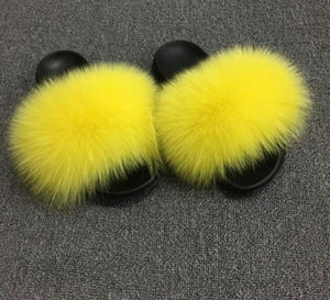 Fur Furry Slippers Hand Made. Choose your color - Easy Pickins Store
