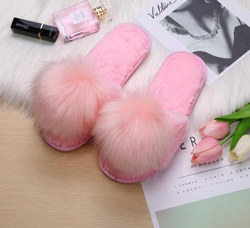 Fur Slides Flip Flops Slippers - Easy Pickins Store
