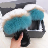 Fur Slides Slippers Flip Flops - Easy Pickins Store