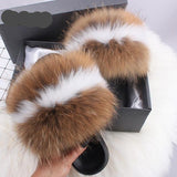 Fur Slides Slippers Flip Flops - Easy Pickins Store