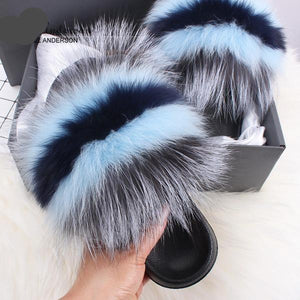 Fur Slides Slippers Flip Flops - Easy Pickins Store