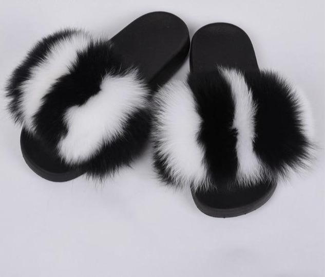Fur Slides Slippers Flip Flops - Easy Pickins Store