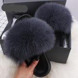 Fur Slides Slippers Flip Flops - Easy Pickins Store