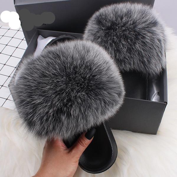 Fur Slides Slippers Flip Flops - Easy Pickins Store