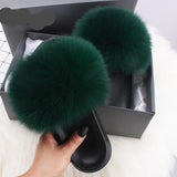 Fur Slides Slippers Flip Flops - Easy Pickins Store