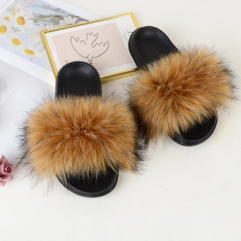 Fur Slippers - Easy Pickins Store