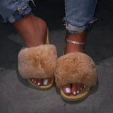 Furry Slippers Fluffy Plush Slippers - Easy Pickins Store