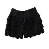 Girls Shorts Summer Lace Crochet Elastic Waist Slim Women Short Pants Tops Sexy Skinny Ladies Shorts - Easy Pickins Store
