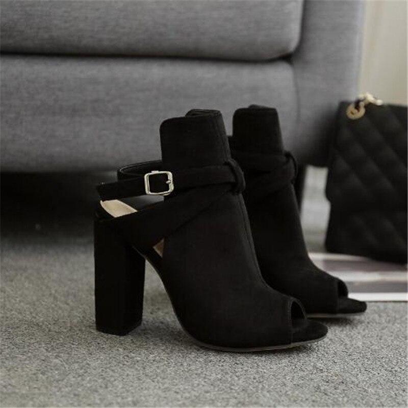 Gladiator High Heels Strap Pumps Buckle Strap Sandals - Easy Pickins Store