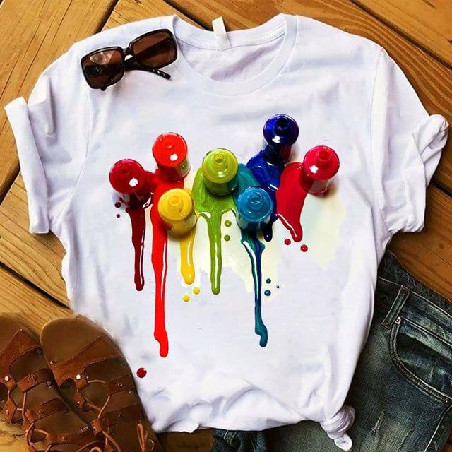 Graphic 3D Paint Color T shirt - Easy Pickins Store