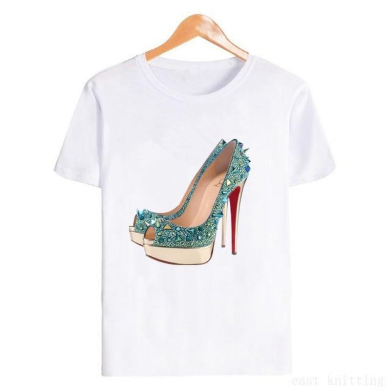 Graphic Print T Shirts Vogue Short Sleeves - Easy Pickins Store