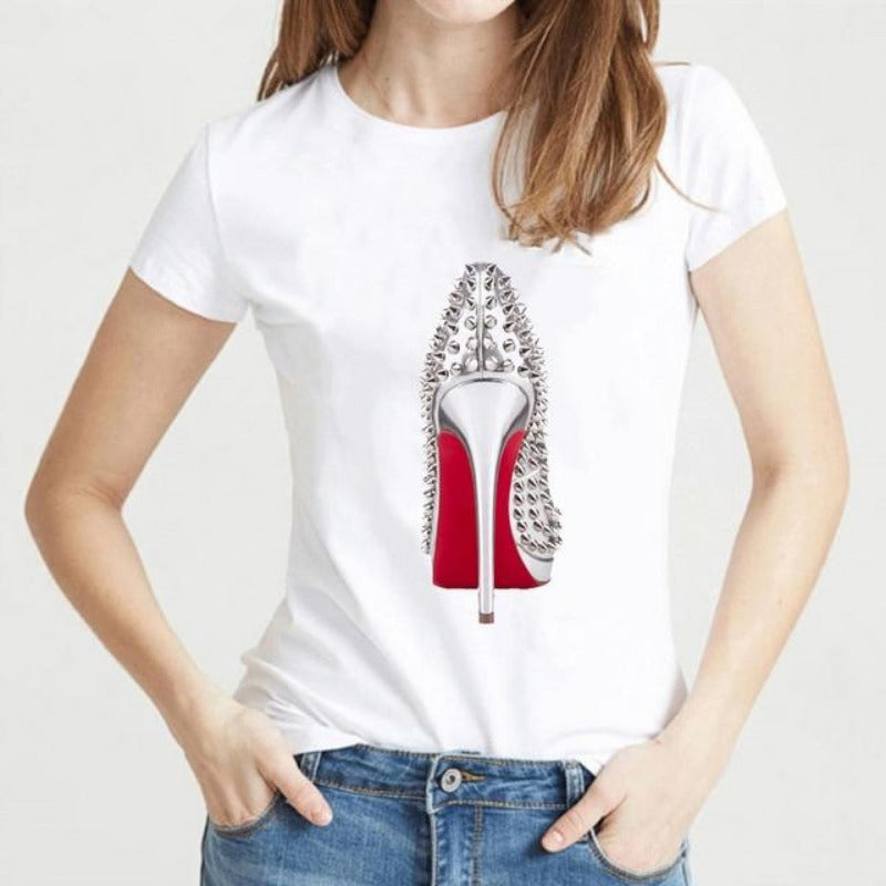 Graphic Print T Shirts Vogue Short Sleeves - Easy Pickins Store