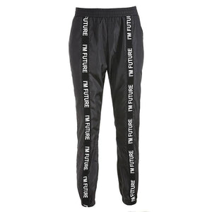 Harem Full Length Loose Jogger Elastic Waist Black - Easy Pickins Store