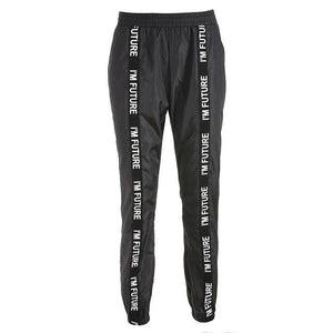 Harem Full Length Loose Jogger Elastic Waist Black - Easy Pickins Store