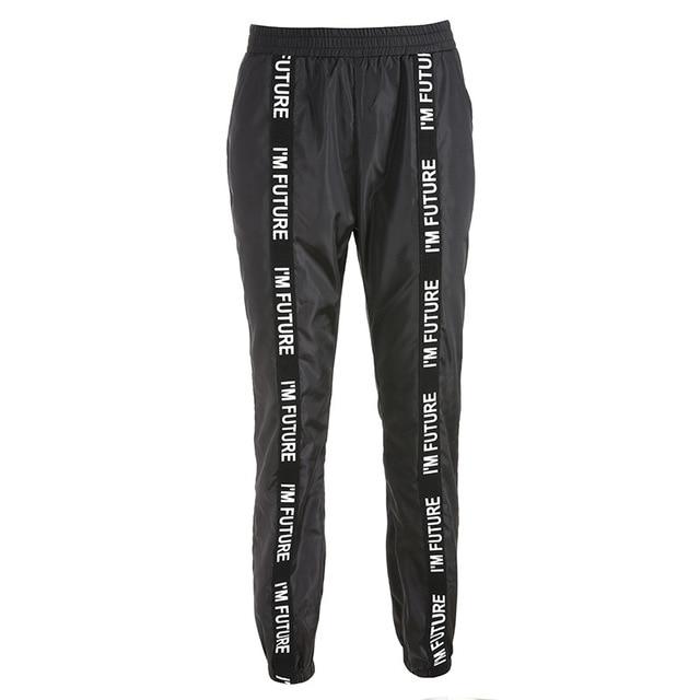 Harem Full Length Loose Jogger Elastic Waist Black - Easy Pickins Store