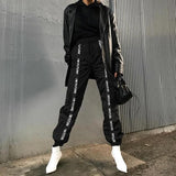 Harem Full Length Loose Jogger Elastic Waist Black - Easy Pickins Store