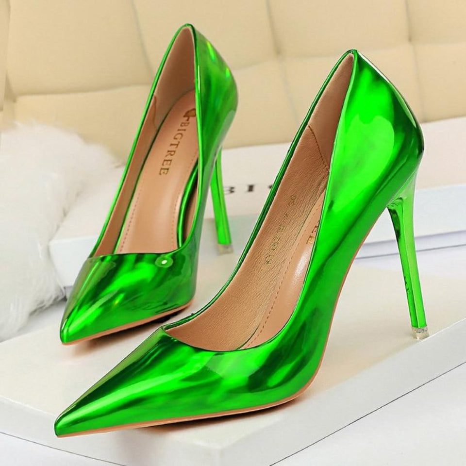 High Heels Leather Pumps - Easy Pickins Store