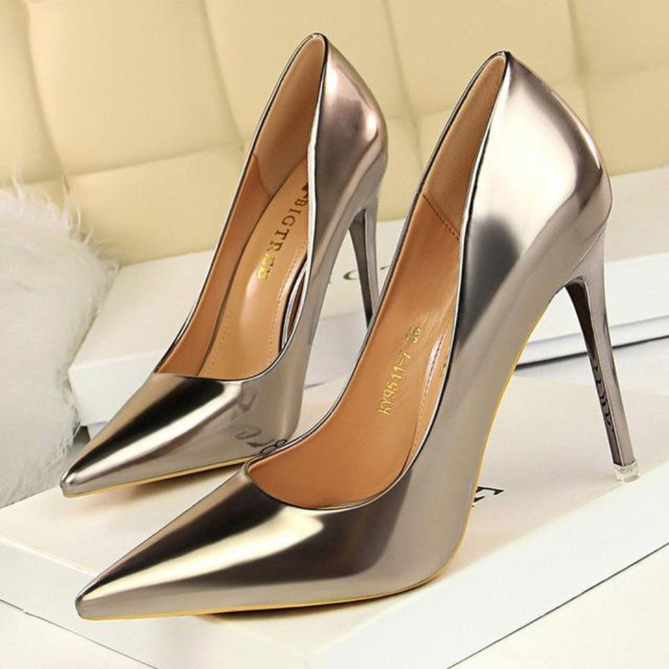 High Heels Leather Pumps - Easy Pickins Store