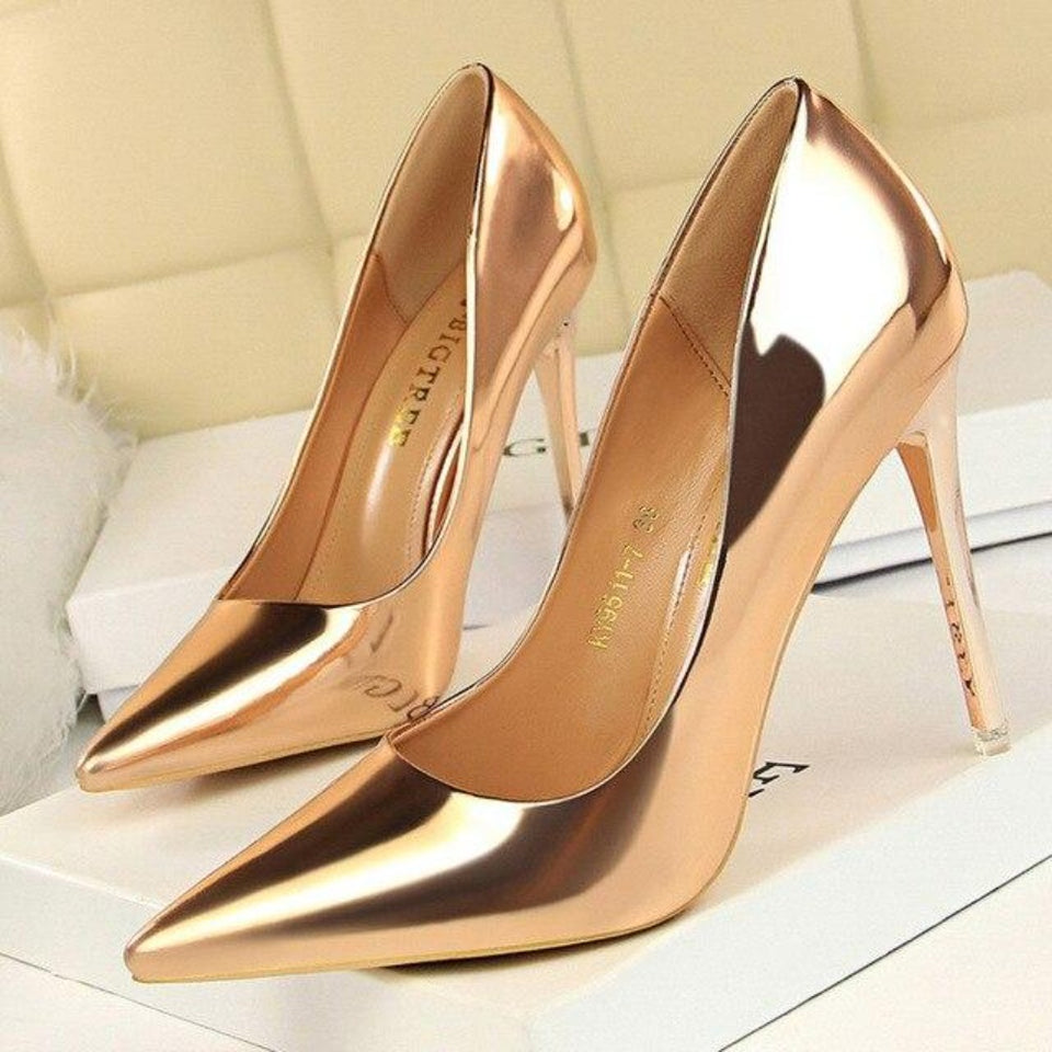 High Heels Leather Pumps - Easy Pickins Store