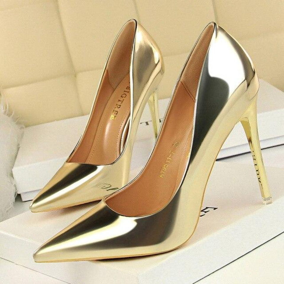 High Heels Leather Pumps - Easy Pickins Store