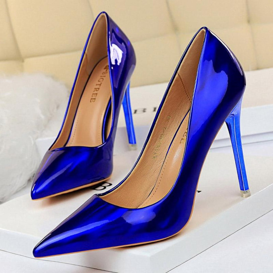 High Heels Leather Pumps - Easy Pickins Store