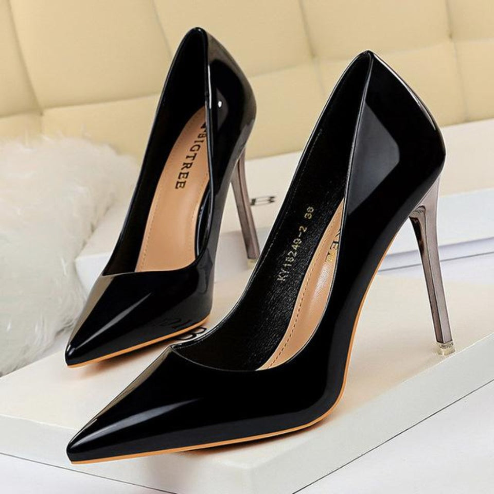 High Heels Leather Pumps - Easy Pickins Store