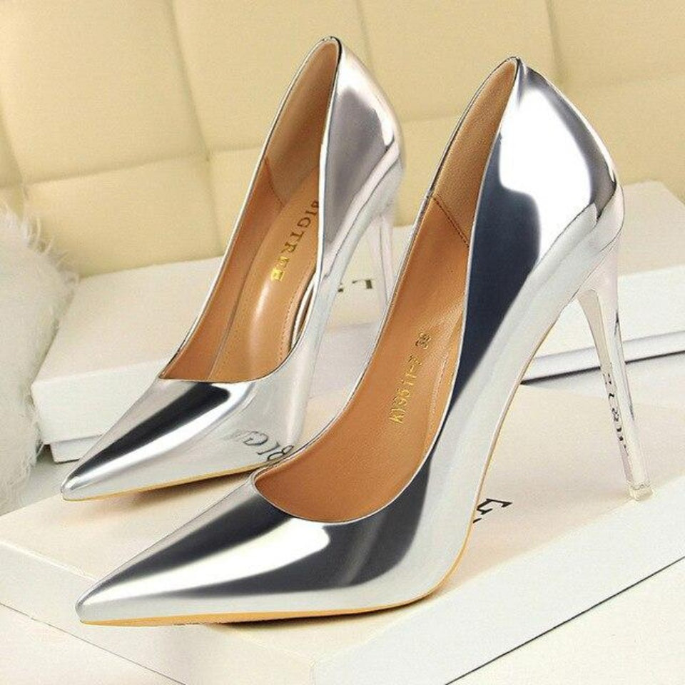 High Heels Leather Pumps - Easy Pickins Store