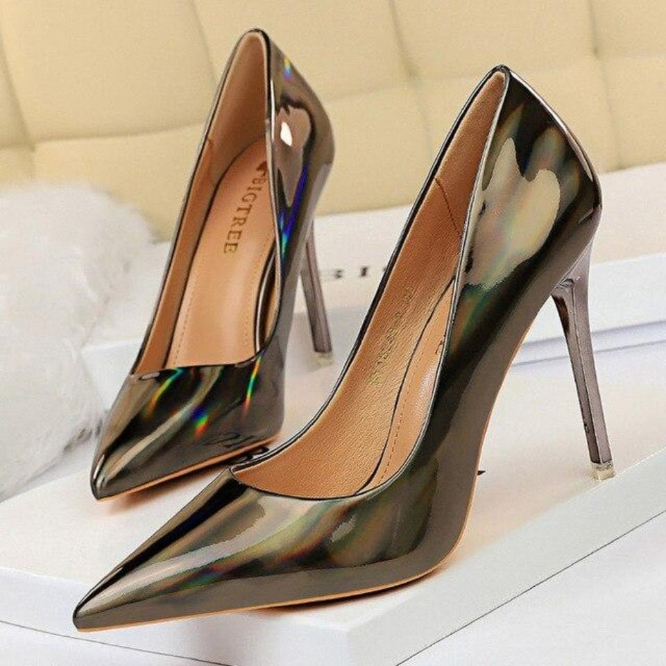 High Heels Leather Pumps - Easy Pickins Store