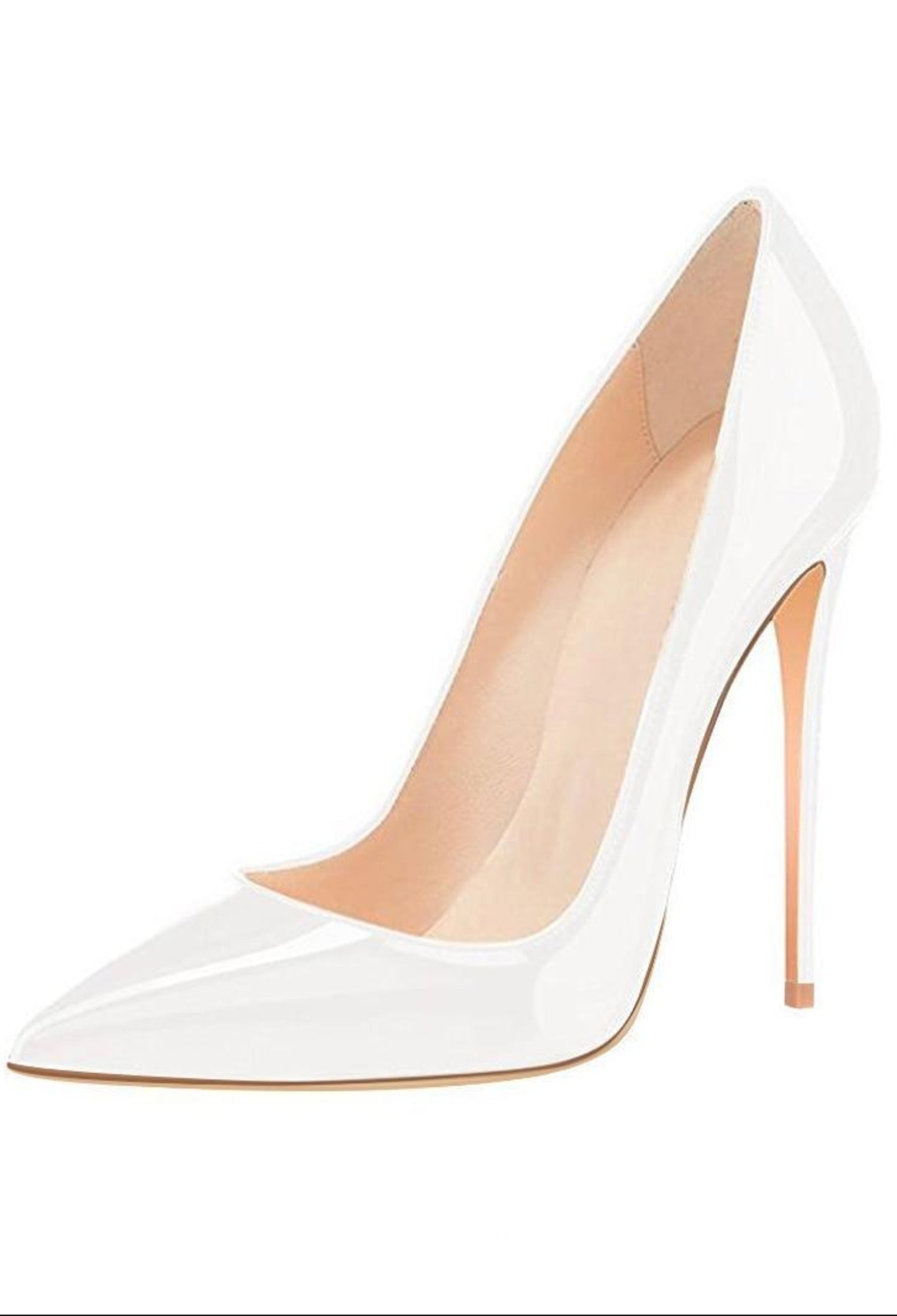 Stylish White High Heels Women Pumps - Easy Pickins Store