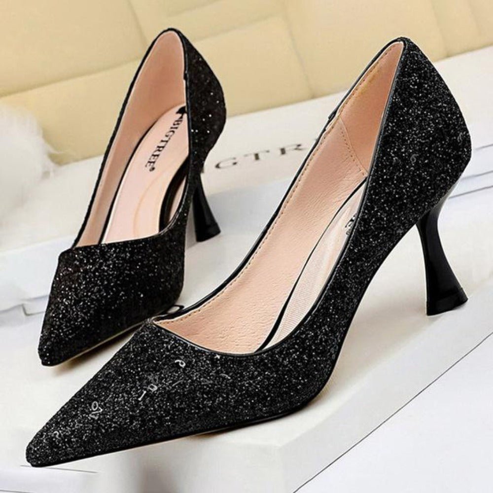 High Heels Sequined Pumps - Easy Pickins Store